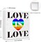 Gay Pride Wooden Box Sign – 5x5 Inches "Love Is Love" Gay Romance Desk Decor – Inclusive LGBTQ Ally Room Accent, Home Office Display, & Pride Month Gift for Men, Women & Teens